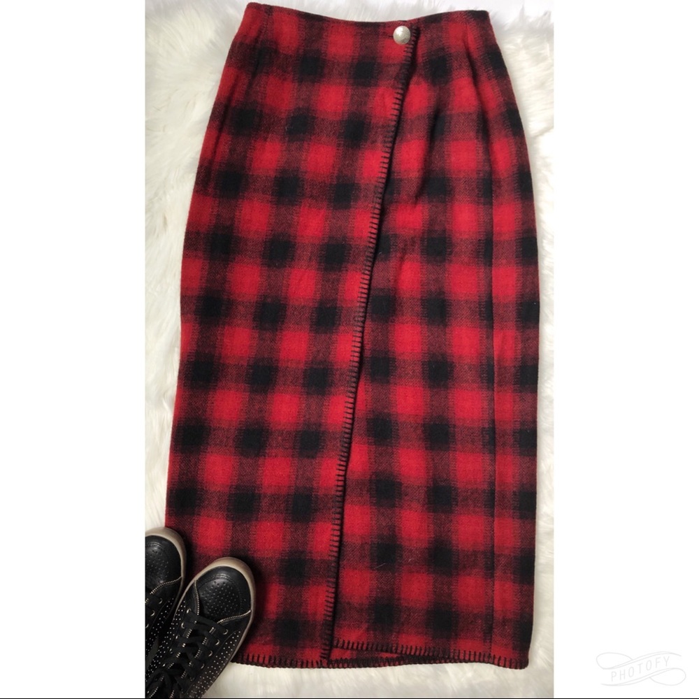 Ralph Lauren Country Buffalo Plaid Skirt